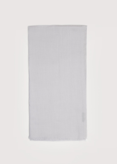 Pearl Grey Cashmere Stole