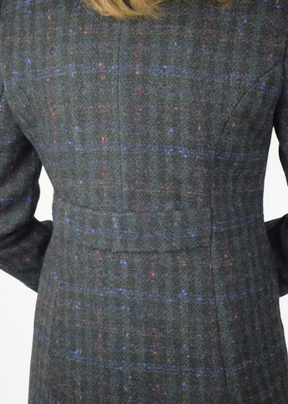 Dark Green Tweed 70's Coat