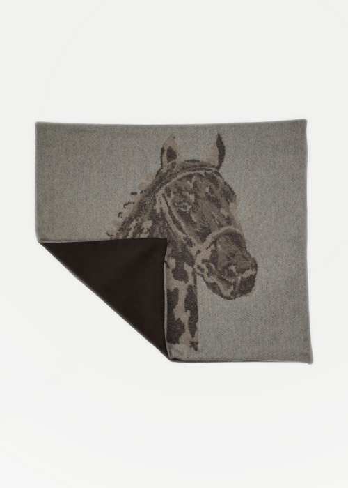 Cashmere Pillow Cover - Horse