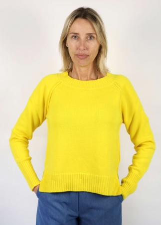 Arles Visible Stiching Crew-neck