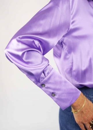 Lilac Silk Angelica Shirt