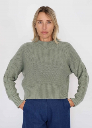 Green Bubble Sweater