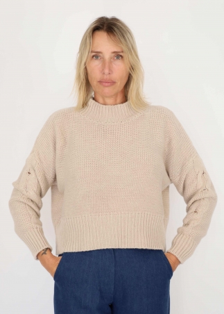 Beige Bubble Sweater