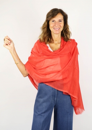 Stola in Cashmere light Rossa