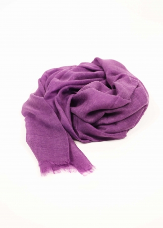 Dull Purple Light Cashmere Stole