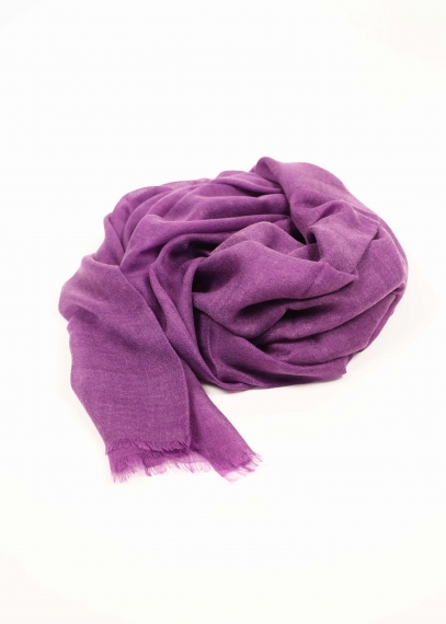 Dull Purple Light Cashmere Stole