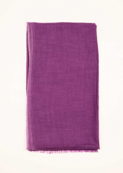 Dull Purple Light Cashmere Stole