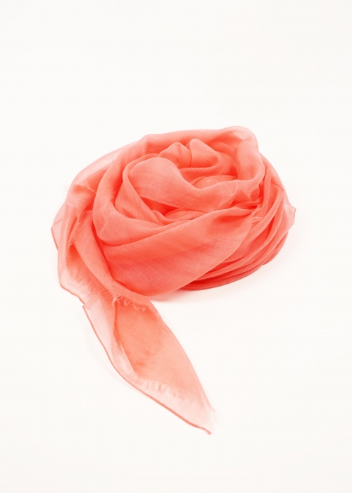 Peach pink Ultralight Cashmere Stole