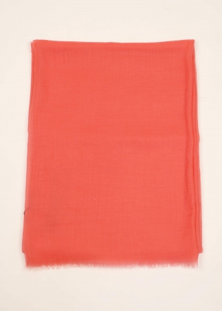 Stola in cashmere voile ultralight Rosa Pesca