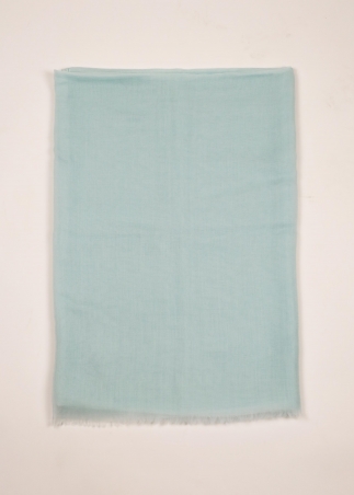 Stola in cashmere voile ultralight Azzurro Cielo