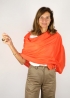 Bright Orange Cashmere Stole