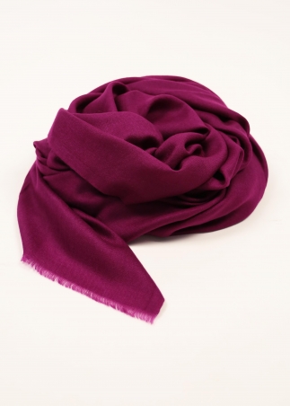 Dark cyclamen Cashmere Stole