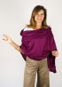 Dark cyclamen Cashmere Stole