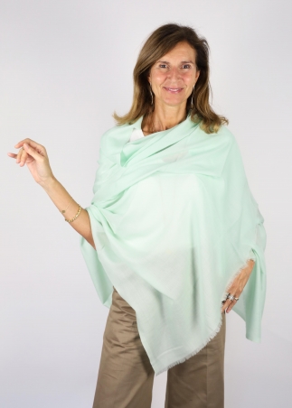 Stola in cashmere Verde Chiaro