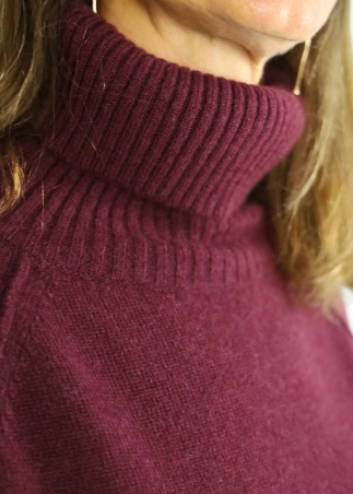 Dolcevita in cashmere bordeaux