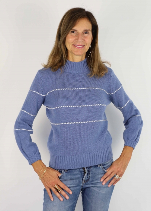 Heavenly Allegra Saddle Stitches Sweater