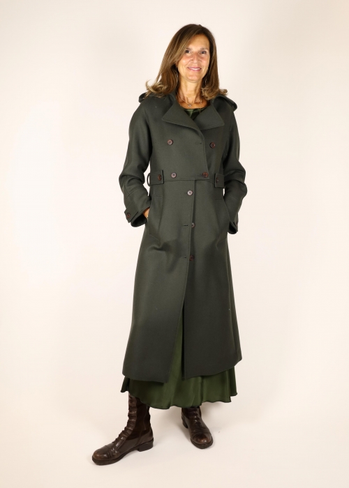 Cappotto Silvia Military Verde Militare