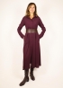 Burgundy Cady Chemisier Dress