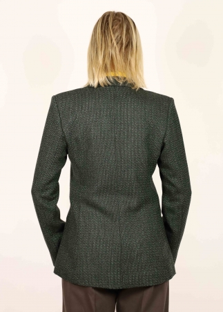 Green Herringbone Sibilla Jacket