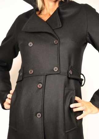 Cappotto Silvia Military Nero