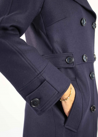 Cappotto Silvia Military Blu