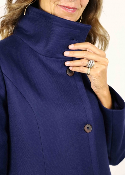 Blue Zoe Long Coat