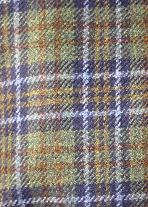 Green Tartan Short Coat with Sash