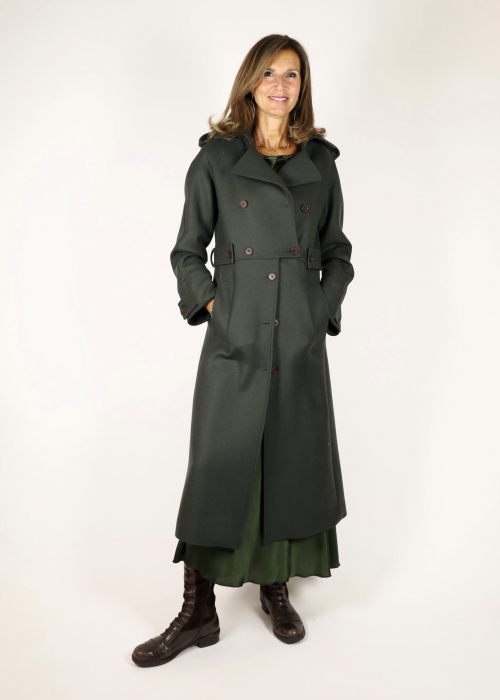 Cappotto verde militare donna best sale