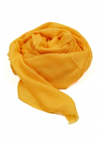 Stola in cashmere Giallo Brillante