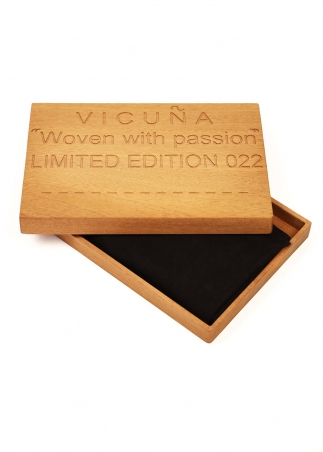 Vicuña scarf - Extra-fine pure Vicuña - Black