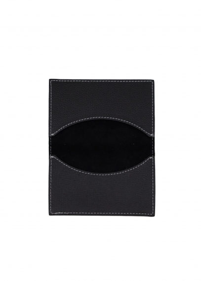 Small leather Card holder with book closure