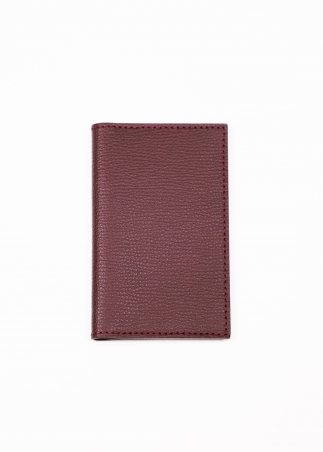 Small leather Card holder with book closure