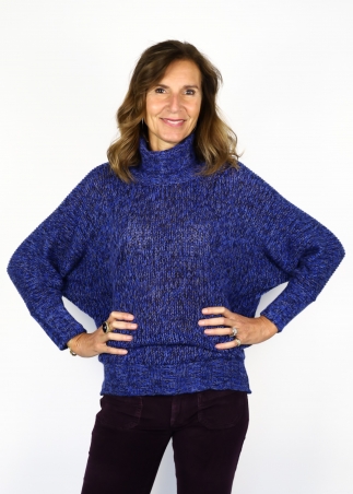 High Neck Mariaelena Mouliné Sweater