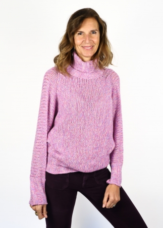 High Neck Mariaelena Mouliné Sweater