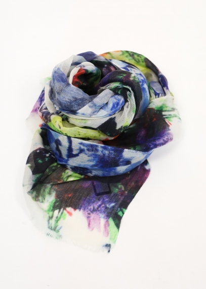 LIGHT MULTICOLOR CASHMERE STOLE