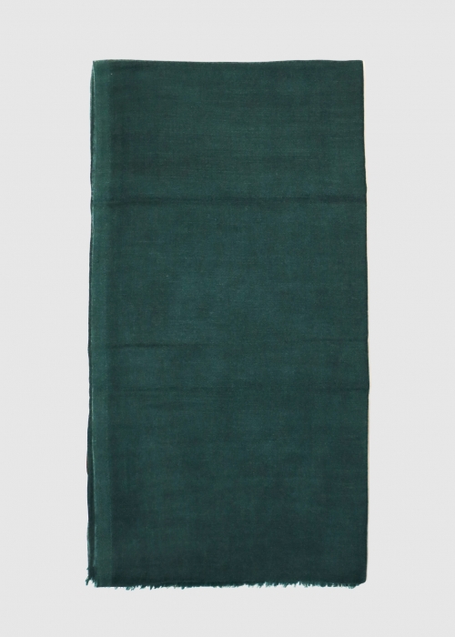 LIGHT BOTTLE GREEN CASHMERE STOLE