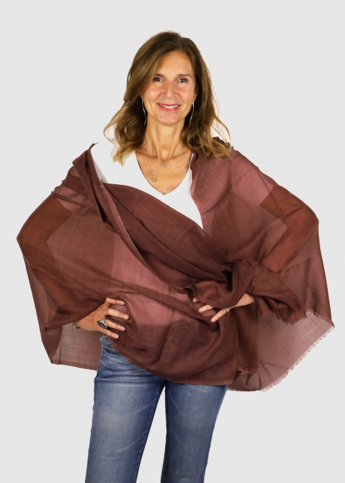 LIGHT PLUM CASHMERE STOLE