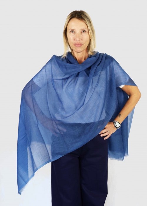 Blue Jeans Light Cashmere Stole