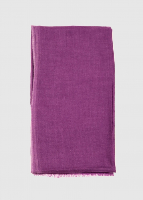 Dull Purple Light Cashmere Stole