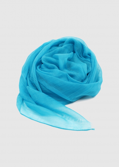 Light Blue Ultralight Cashmere Stole